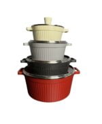 ქვაბების ნაკრები Hauzer Bio Granit 18/10